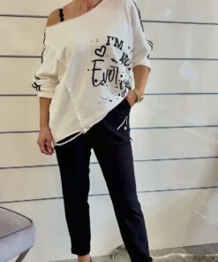 Alternative view of Schwarze Joggpants mit Reißverschlusstaschen