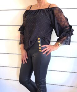 Bluse mit Spitze – Boho-Look in verschiedenen Farben