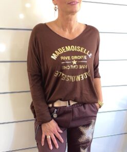 Shirt mit Metallic-Print – verschiedene Farben