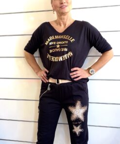 Alternative view of Shirt mit Metallic-Print – verschiedene Farben
