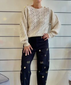 Alternative view of Jeans  mit GS Details und goldenen Ösen – Statement Denim