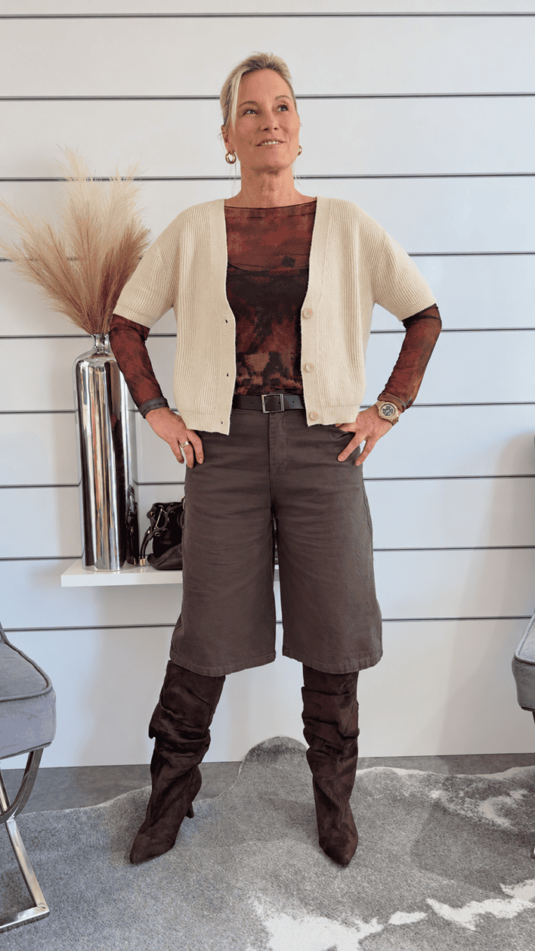 Strukturierter Strick-Cardigan