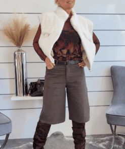 Alternative view of Transparentes Mesh-Shirt mit Allover-Print – Feminines Langarmshirt