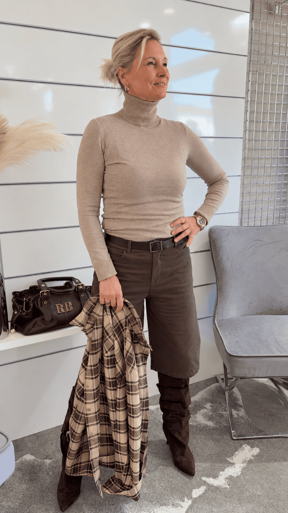 Eleganter Rollkragenpullover – Figurbetont & Weich