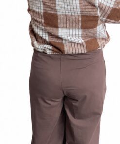 Alternative view of Karierter Blouson in Braun-Weiß – kuschelig weich mit Kordelzug