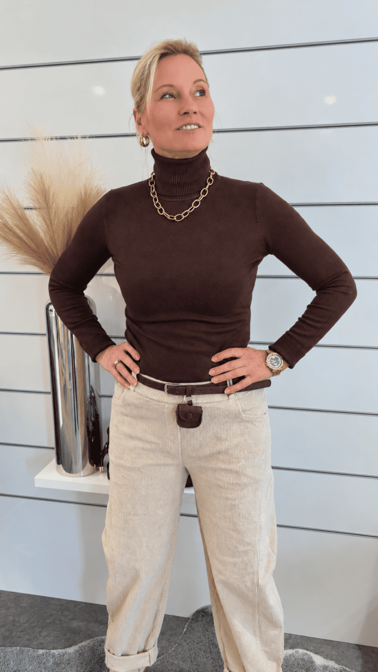 Eleganter Rollkragenpullover – Figurbetont & Weich