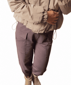 Alternative view of Wattierter Blouson in Beige mit Kapuze und praktischen Taschen