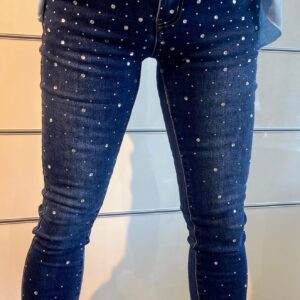 Jeans High waist - "Glitzersteine"