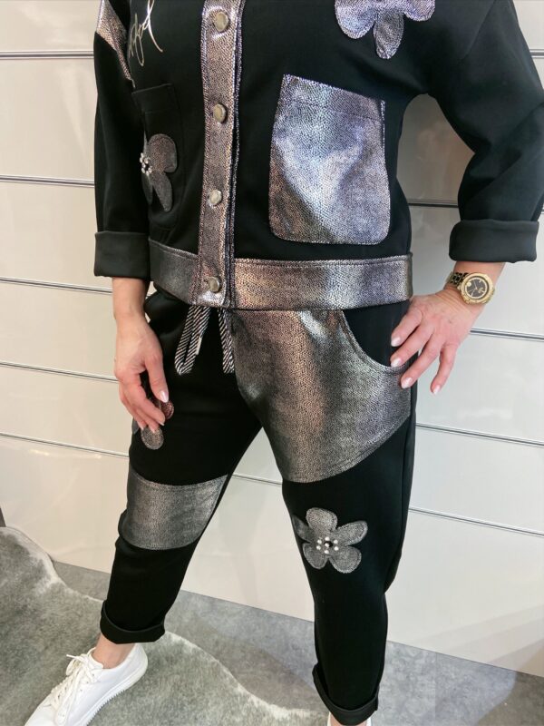 Kurzjacke Uni / Silber – Bild 3