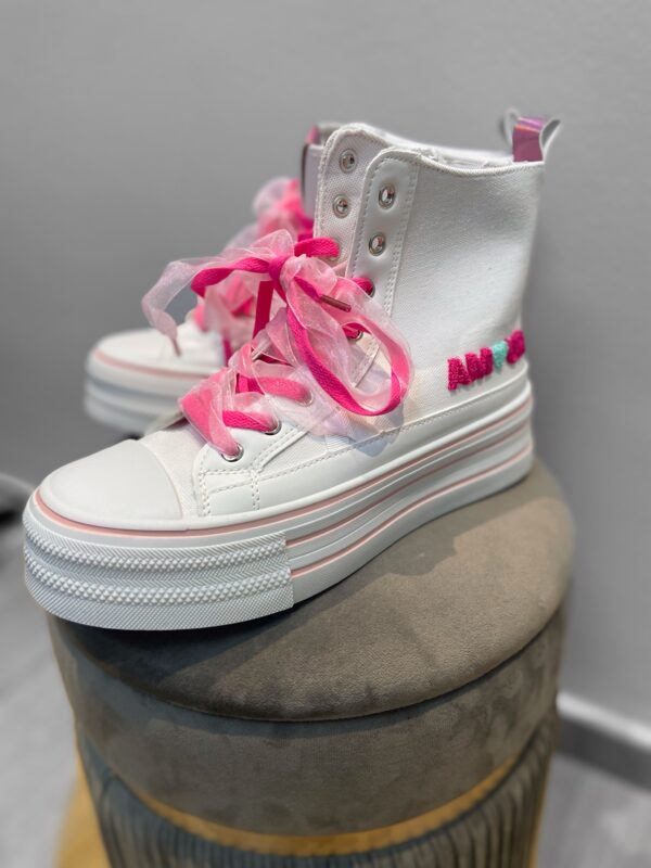 Sneaker Weiß /Pink – Bild 2