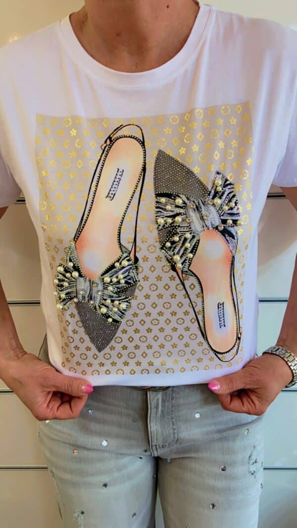 Shirt Glitzer Schuhe – Bild 3