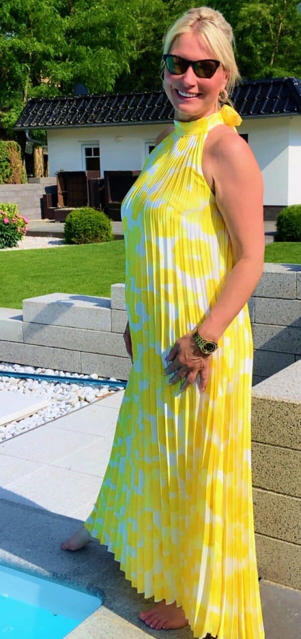 Plissee Kleid – Bild 4