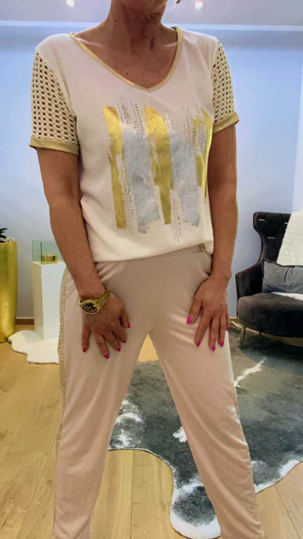 Shirt mit Glitzerprint – Bild 4