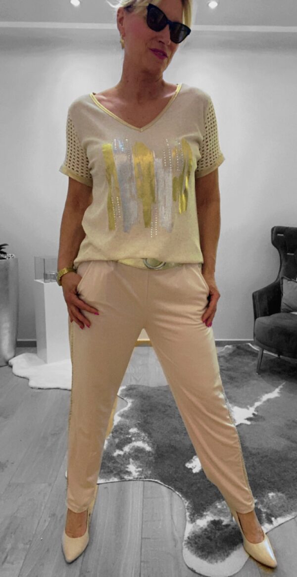 Shirt mit Glitzerprint – Bild 6