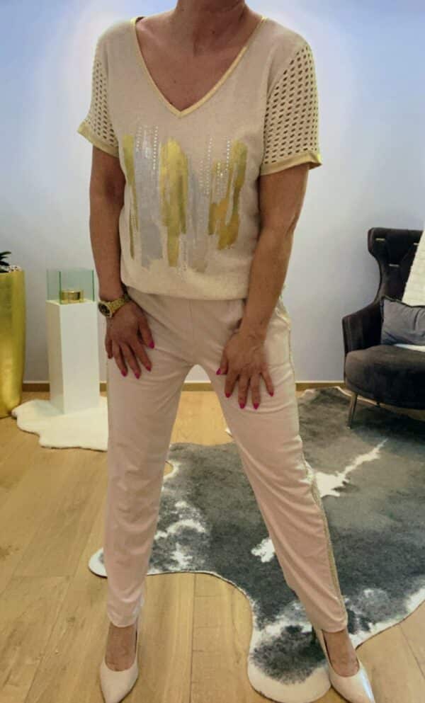 Shirt mit Glitzerprint – Bild 3