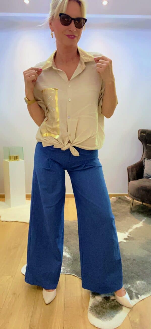 Bluse mit golden Akzenten – Bild 6