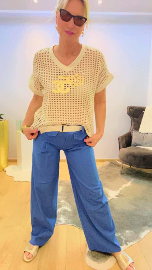 Stoffhose Wide Leg – Bild 4