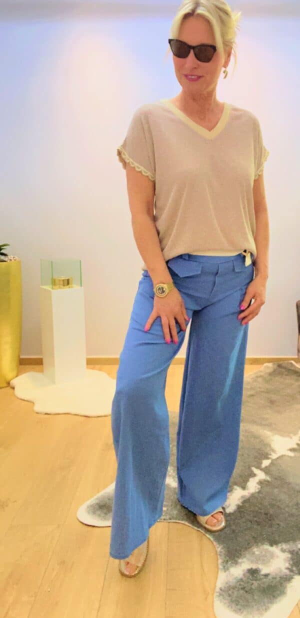 Stoffhose Wide Leg – Bild 10
