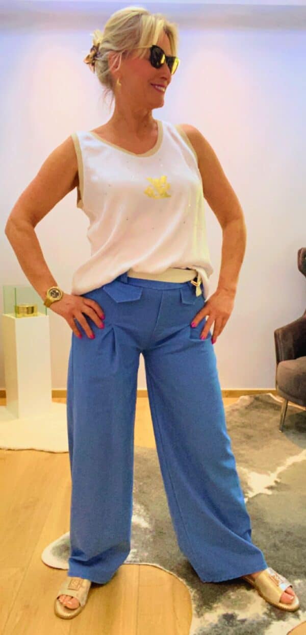 Stoffhose Wide Leg – Bild 12