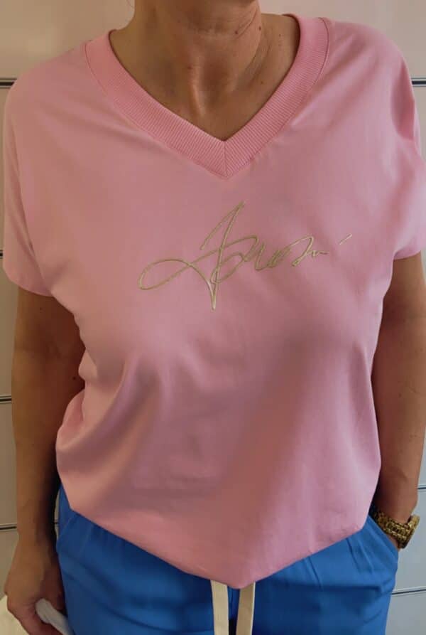 Shirt Uni/Gold – Bild 4