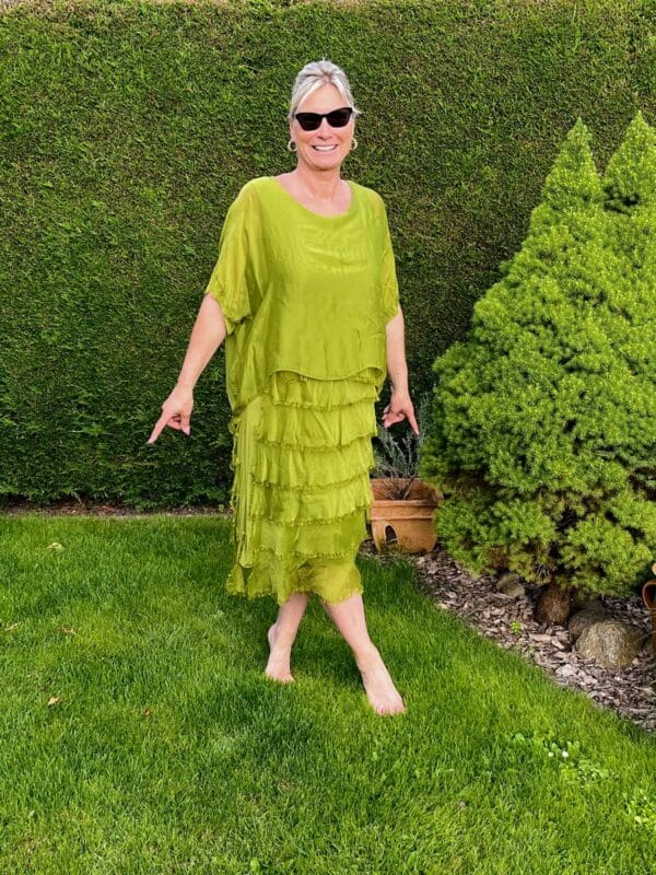 Kleid in Grün – Bild 2