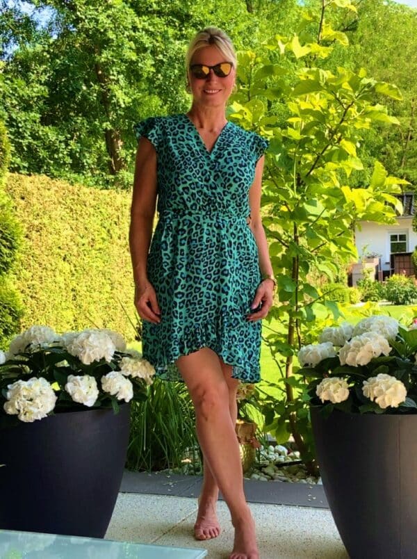 Kleid - Leo - Rüsche – Bild 3