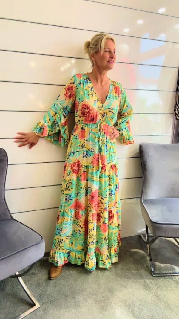 Maxikleid mit Rüschen – Bild 4