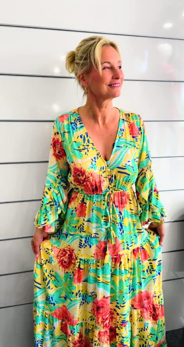 Maxikleid mit Rüschen – Bild 5