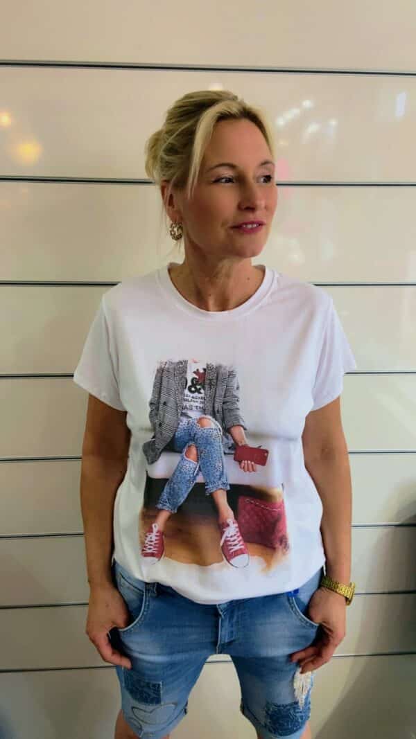 Shirt Mit Glitzerprint – Bild 4