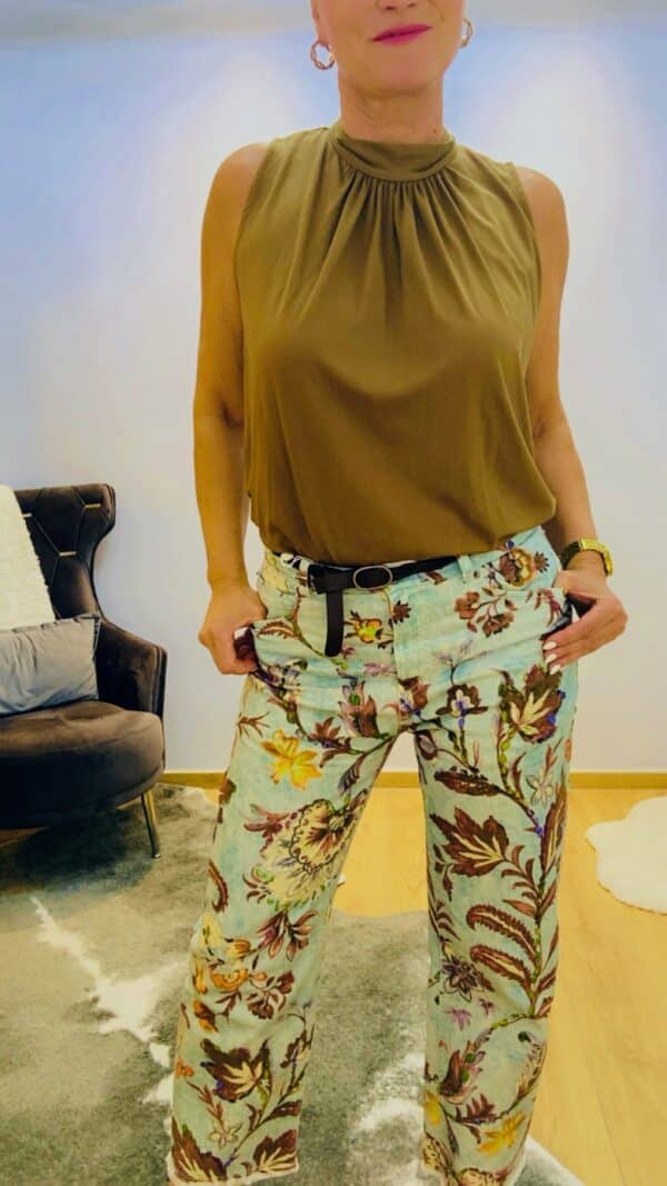 Florale Damenhose – Bild 3