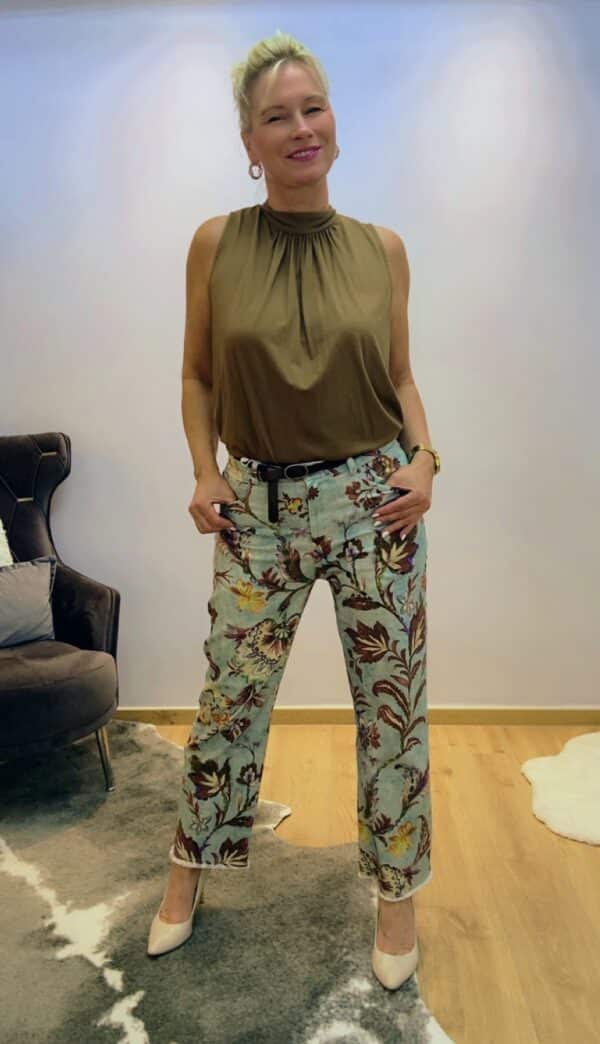 Florale Damenhose – Bild 6