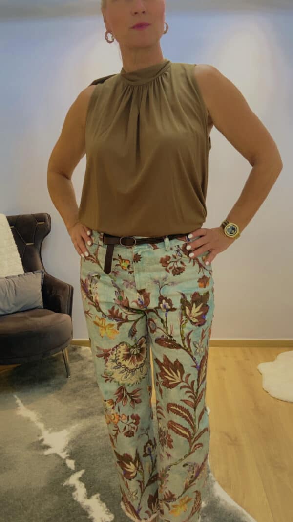 Florale Damenhose – Bild 8