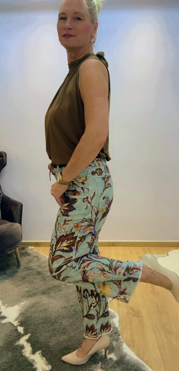Florale Damenhose – Bild 9