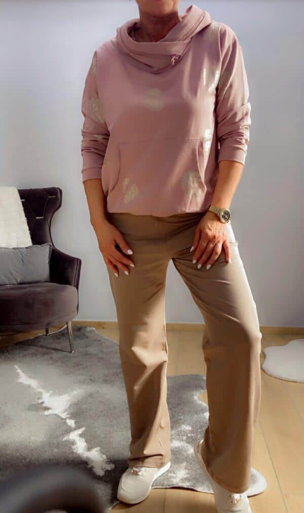 Kapuzenpullover mit goldenen Details – Bild 7