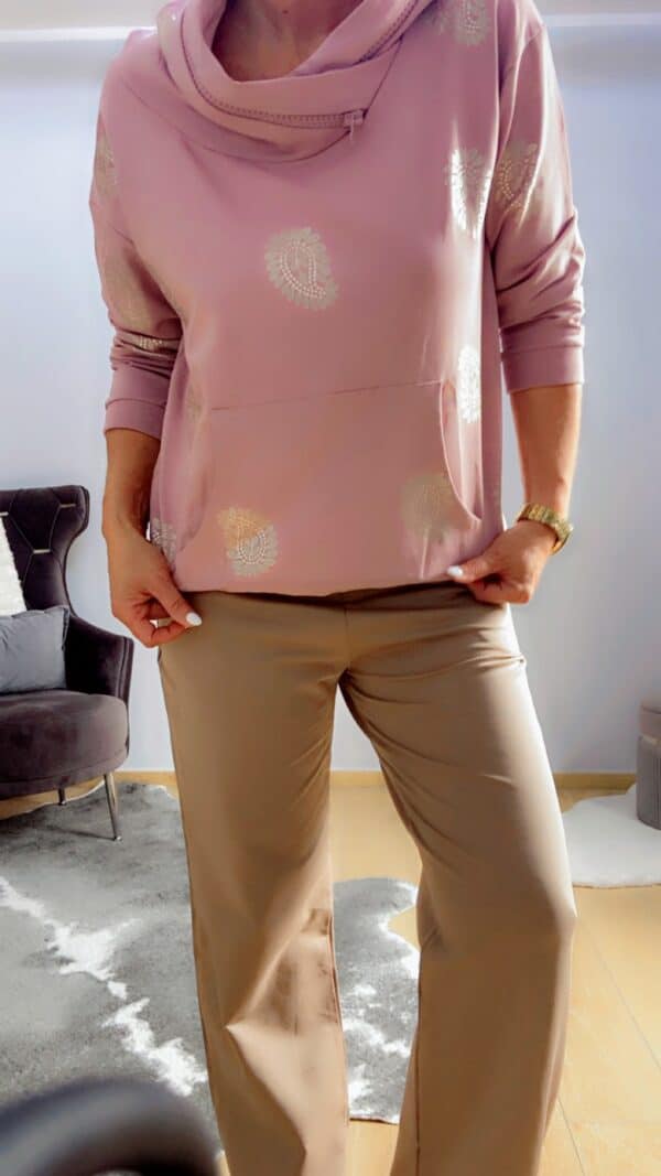 Kapuzenpullover mit goldenen Details – Bild 9