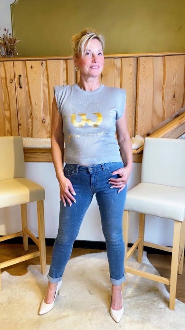Shirt mit Glitzer Details von Gil Santucci – Bild 4