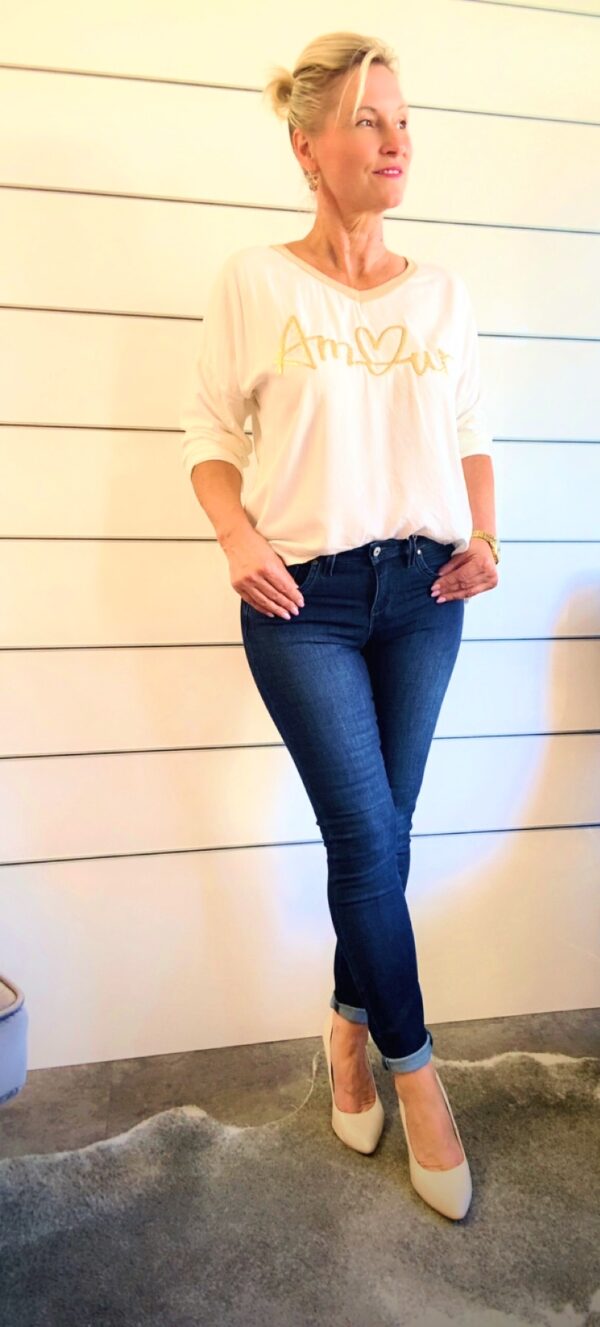Jeans Skinny Red Button – Bild 3