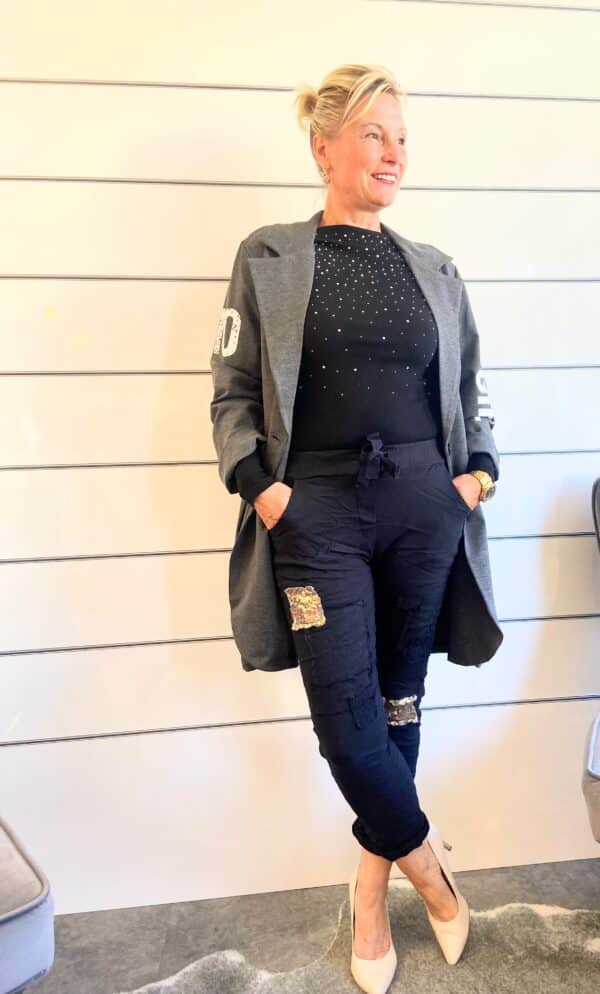 Shirt mit Glitzersteinen – Bild 7
