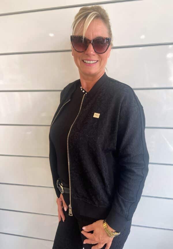 Jacke mit Spitzenmuster – Bild 3