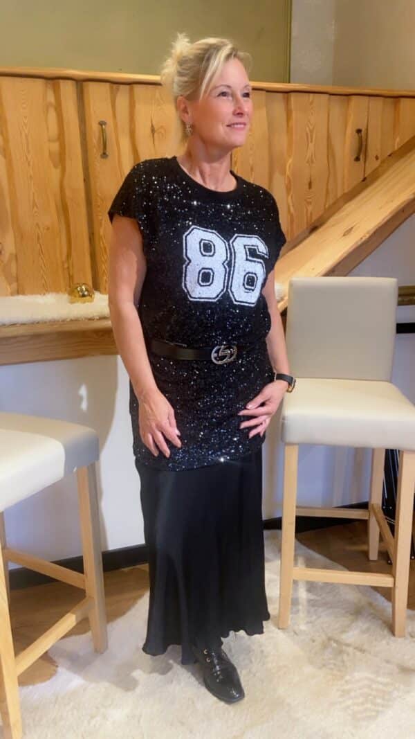 Long Shirt - Tunkia Pailettenoptik – Bild 3