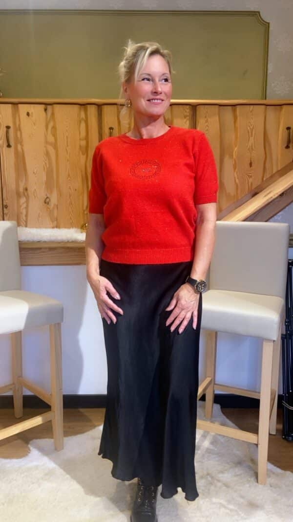 Kurzarmshirt Strickoptik – Bild 2