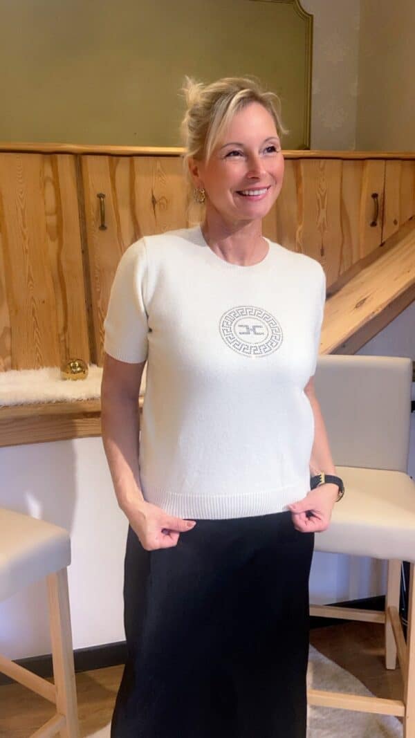 Kurzarmshirt Strickoptik – Bild 5