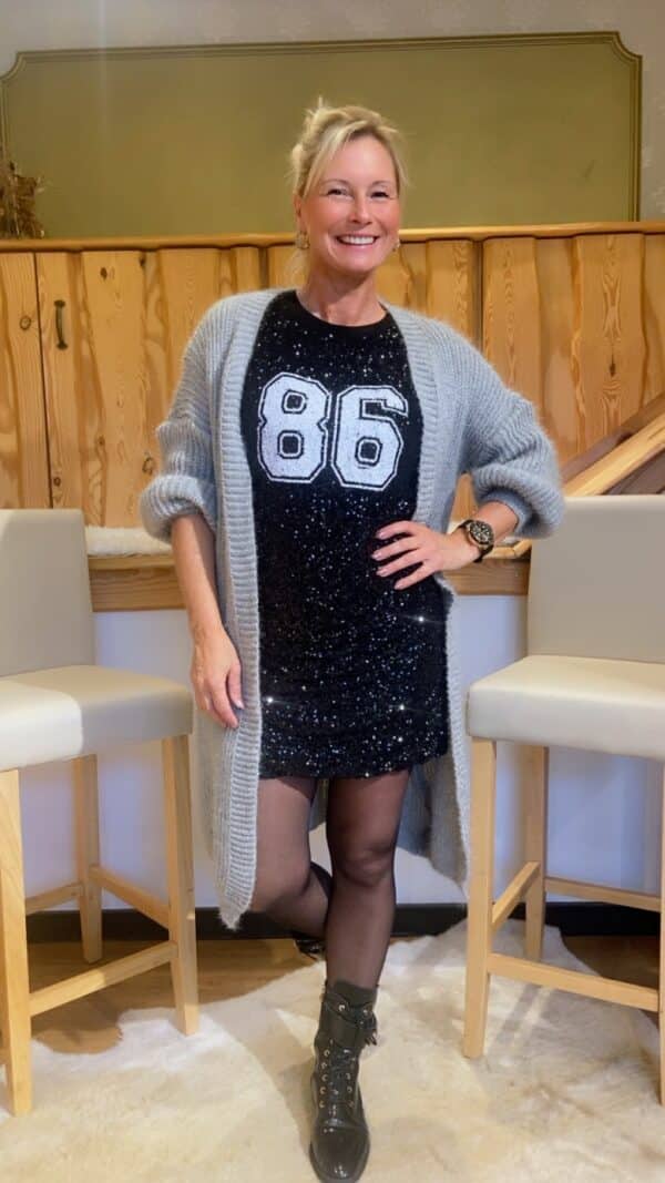 Longstrickjacke