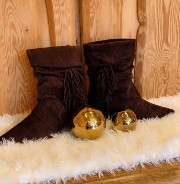Wildlederstiefel mit Fransen – Bild 2