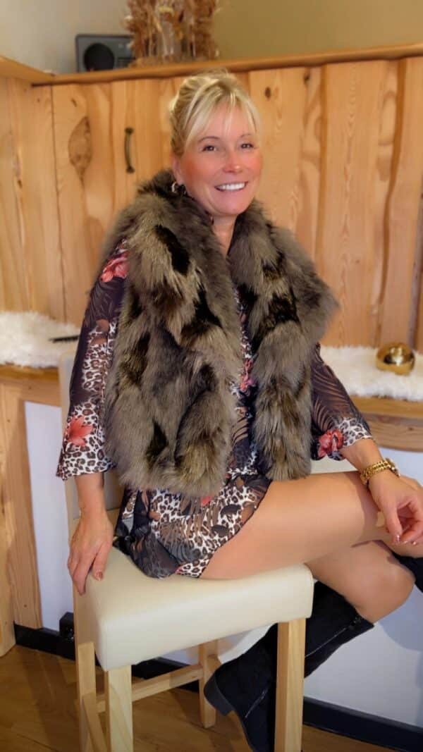 Fake - Fur - Weste – Bild 2