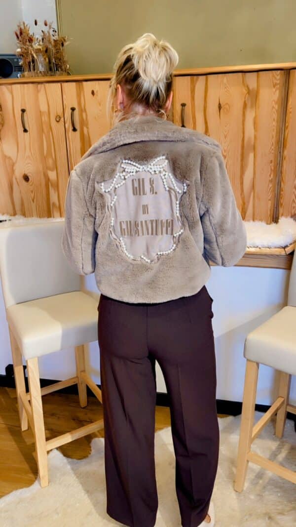 Exclusive  Fake Fur Felljacke von Gil Santucci – Bild 3