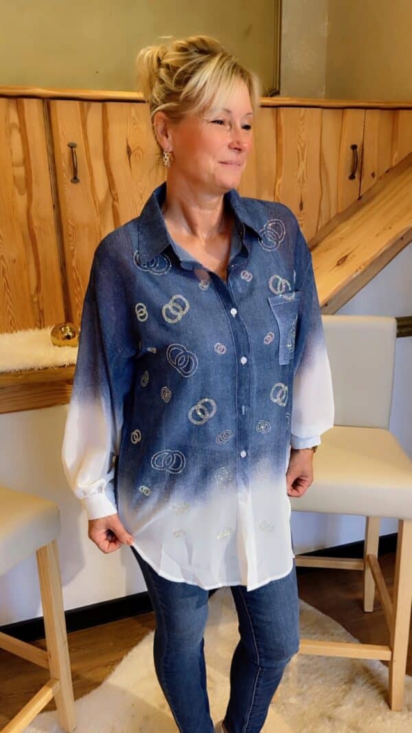 Trendige Oversize Bluse – Bild 3