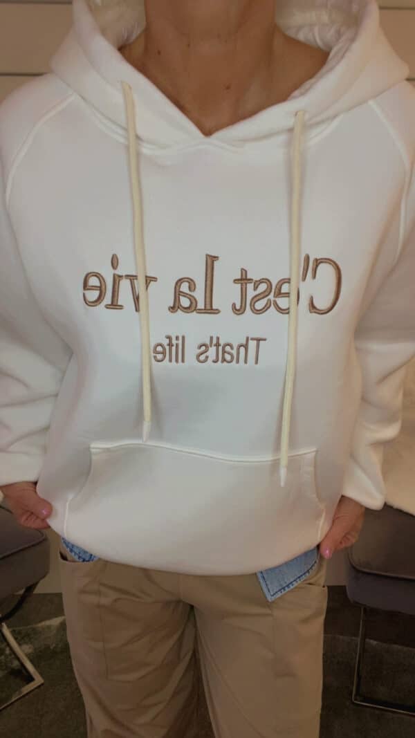 Hoodie Cest La Vie – Bild 2