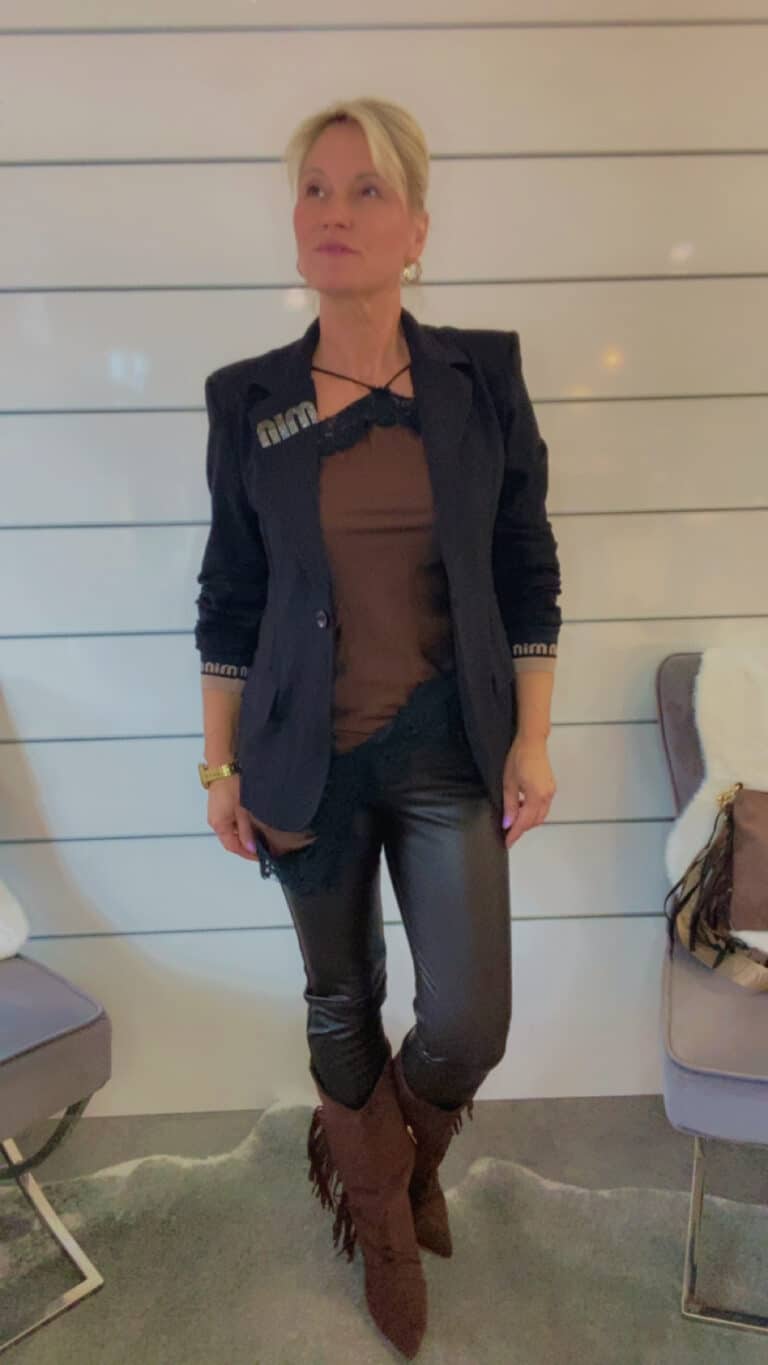 Blazer mit Glitzer Details