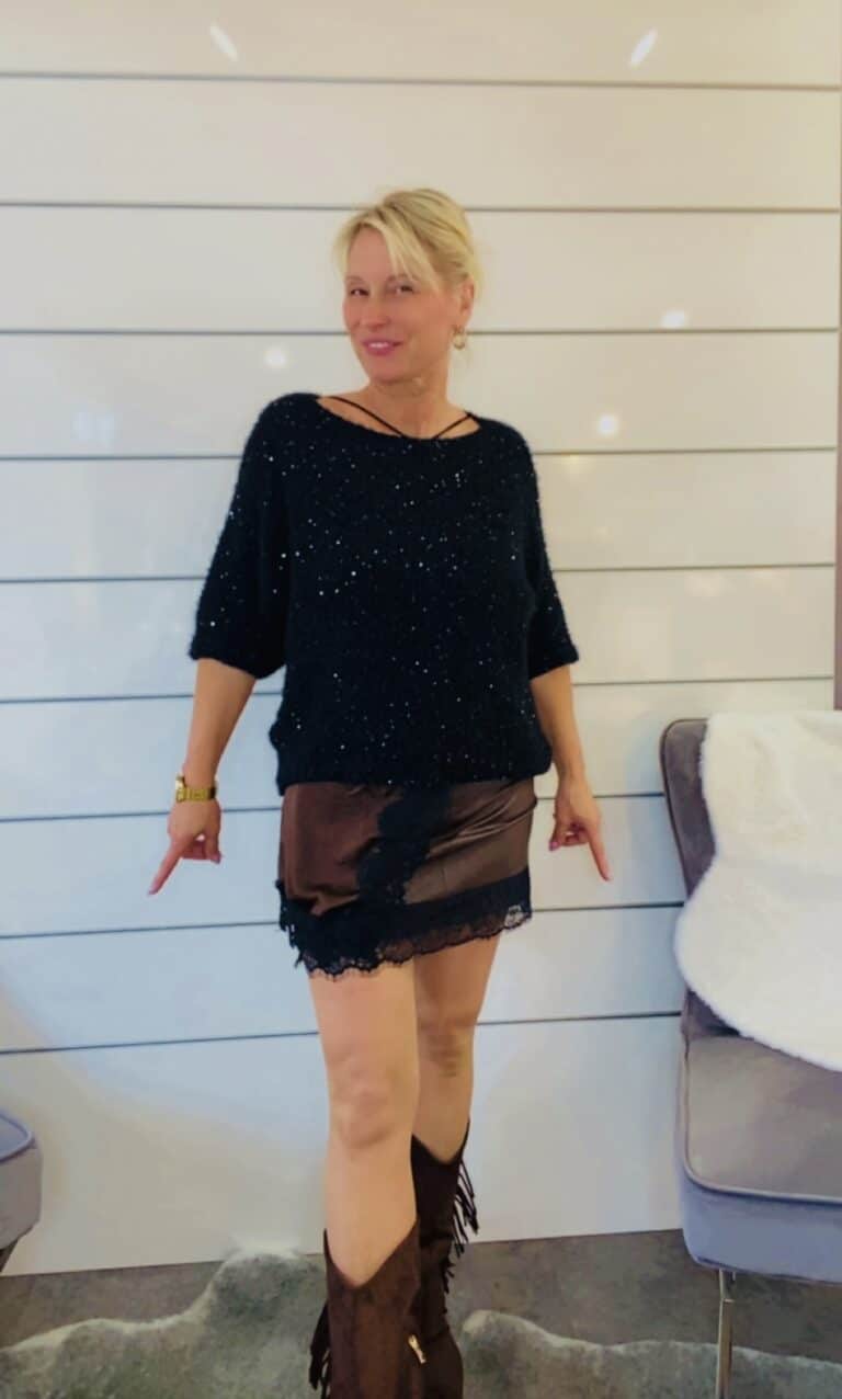 Rock Lederoptik/Spitze